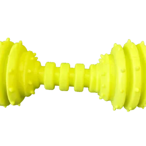 goma dura con cascabel, juguete para perros