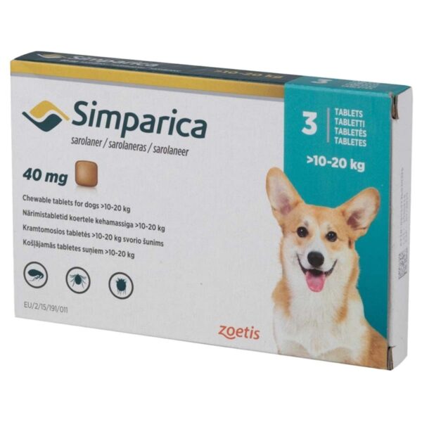 Simparica 10 a 20 kg