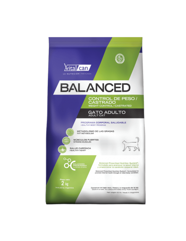alimento balanceado para gatos castrados vitalcan balanced