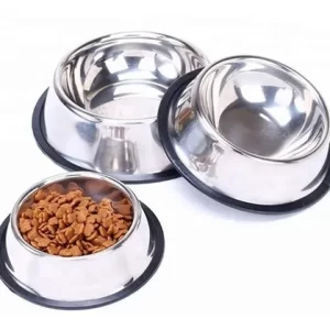 comedero de acero para la alimentacion de perros