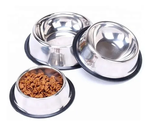 comedero de acero para la alimentacion de perros