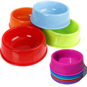 comedero de plastico para alimentacion de perros