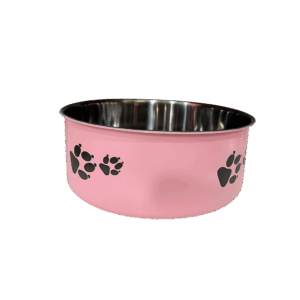 comedero de acero pintado para perros para su alimentacion