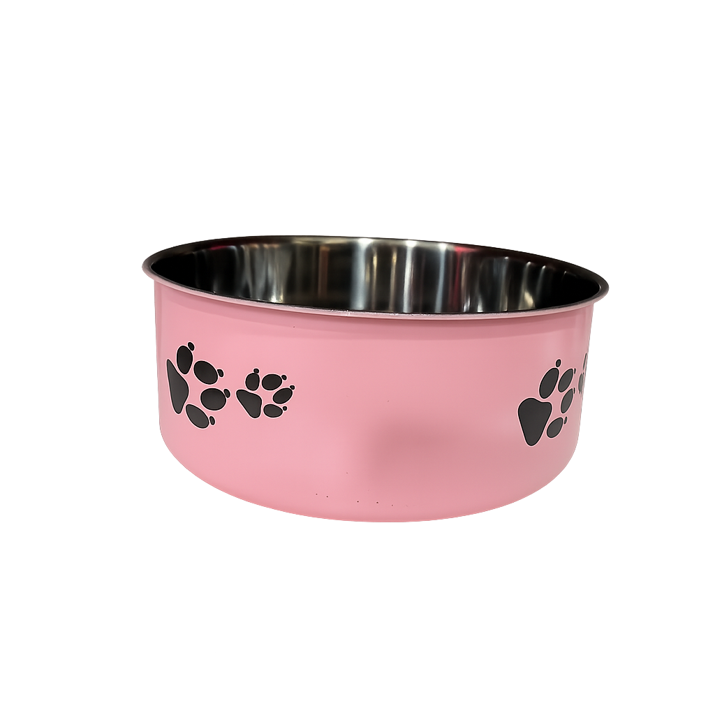 comedero de acero pintado para perros para su alimentacion