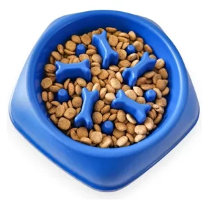 comedero come lento de plastico para perros