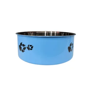 comedero de acero pintado para perros